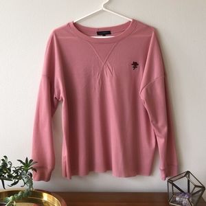 PacSun Long Sleeve Rose T-shirt